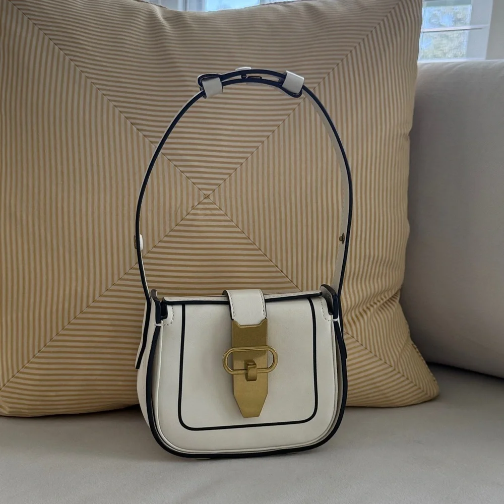 Tory Burch Mini Lock Runway Handbag with Gold Accent